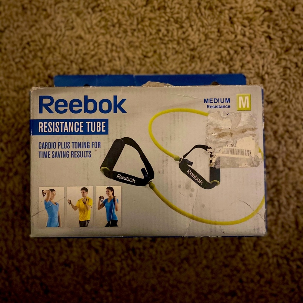 Reebok Yellow Resistance Tube Medium Resist NWT